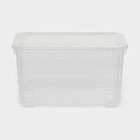 Ящик для хранения «Кристалл XS Plus», 16 л, 38.9×27.5×21.5 см, с крышкой, прозрачный - Фото 6