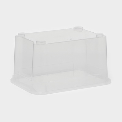 Ящик для хранения «Кристалл XS Plus», 16 л, 38.9×27.5×21.5 см, с крышкой, прозрачный