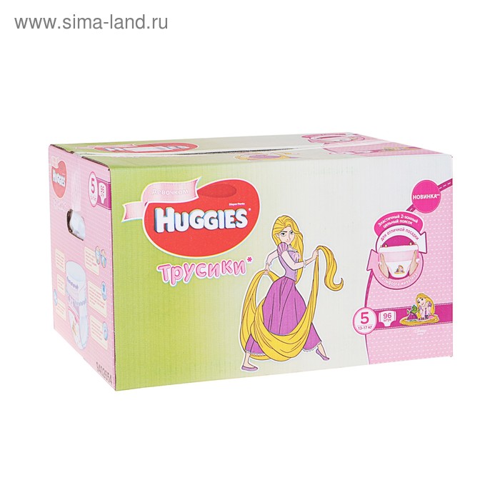 Подгузники-трусики Huggies Ultra Comfort Disney Box Mega Pack размер 5, для девочек, 13-17 кг, 96 шт - Фото 1