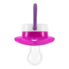 Соска - пустышка силиконовая классическая, с цепочкой и прищепкой, от 0 мес., цвета МИКС - Фото 13