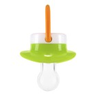 Соска - пустышка силиконовая классическая, с цепочкой и прищепкой, от 0 мес., цвета МИКС - Фото 3