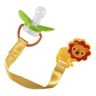 Соска - пустышка силиконовая классическая, с цепочкой и прищепкой, от 0 мес., цвета МИКС - Фото 5