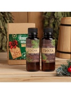 Новогодний набор ароматизаторов «Новогодняя посылочка», сосна, пихта, 2 шт. по 100 мл - Фото 2