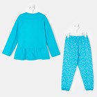 Пижама для девочки, цвет голубой, рост 128 см (64) - Фото 3