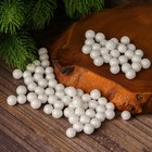 Фигурка для поделок и декора «Шар», набор 80 шт., размер 1 шт. 0.4 - 0.7 см, белая - Фото 1