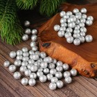 Фигурка для поделок и декора «Шар», набор 100 шт., размер 1 шт. 0.4-0.7 см, цвет серебро - Фото 1