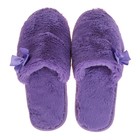 Тапочки женские цвет фиолетовый, размер 35 - Фото 2