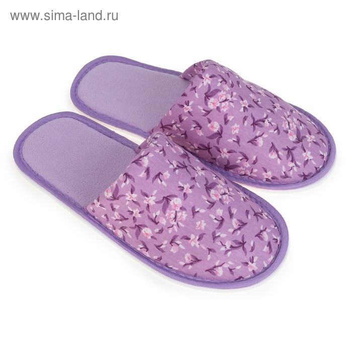 Тапочки женские цвет фиолетовый, размер 36-37 - Фото 1