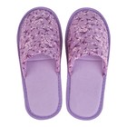 Тапочки женские цвет фиолетовый, размер 38-39 - Фото 2