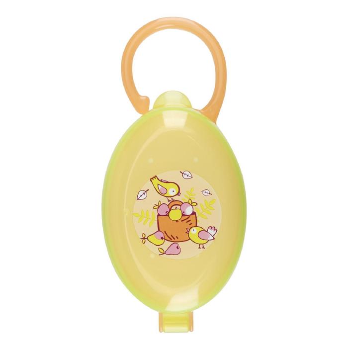 Футляр для пустышки, от 0 мес., цвет жёлтый - Фото 1