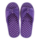 Тапочки женские цвет фиолетовый, размер 35 - Фото 2