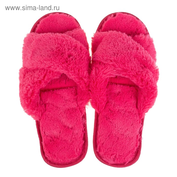Тапочки женские домашние TAP MODA, размер 38-39, цвет малиновый