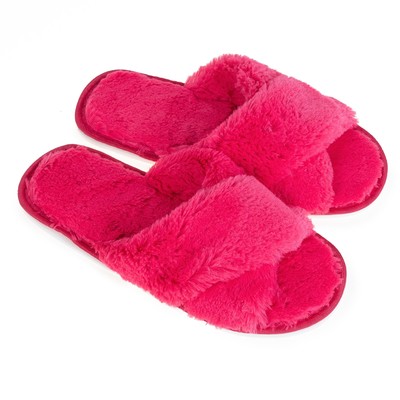 Тапочки женские домашние TAP MODA, размер 38-39, цвет малиновый