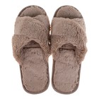 Тапочки женские цвет кофе, размер 40 - Фото 2