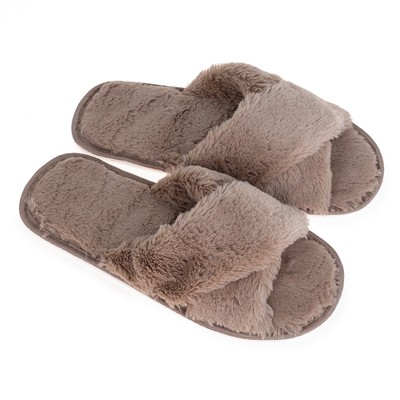 Тапочки женские цвет кофе, размер 40