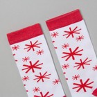 Гольфы Крошка Я "Снежинка", белый, 12-14 см - Фото 3