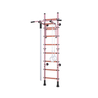 Детский спортивный комплекс Polini Sport Turbo, пристенный, розовый - Фото 2