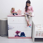 Комод Polini kids Fun 3290 «Тролли», цвет розовый - Фото 5