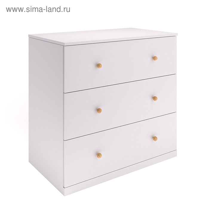 Комод Polini kids Fun 3290, цвет белый - Фото 1