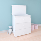 Комод с ванночкой Polini kids Basic 3275, цвет белый-Единорог Радуга - Фото 5
