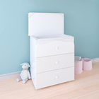 Комод с ванночкой Polini kids Basic 3275, цвет белый-звезды макиато - Фото 5