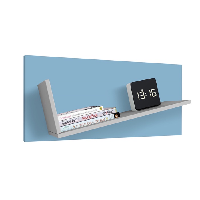 Полка Polini kids Mirum 5Y 800, серый-голубая - Фото 1