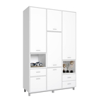 Шкаф трехсекционный Polini kids Mirum 2330, белый - Фото 1