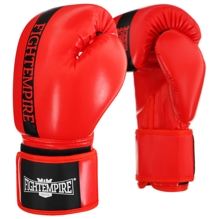 Перчатки боксёрские детские FIGHT EMPIRE, красные, размер 10 oz - Фото 1