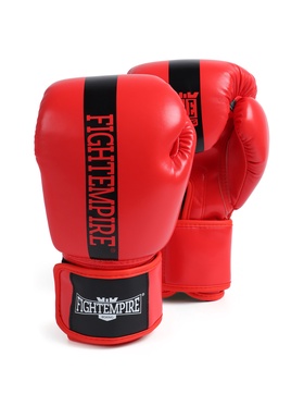 Перчатки боксёрские детские FIGHT EMPIRE, красные, размер 10 oz