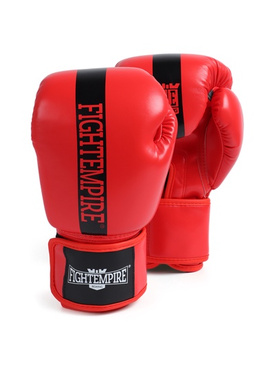 Перчатки боксёрские детские FIGHT EMPIRE, красные, размер 10 oz