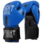 Перчатки боксёрские FIGHT EMPIRE, 10 унций, цвет синий - фото 1124642