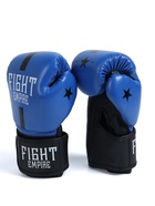 Перчатки боксёрские FIGHT EMPIRE, 12 oz, синие - Фото 7
