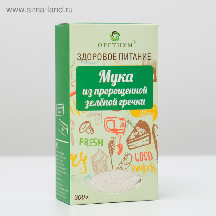 Мука из пророщенной зелёной гречки 300 г 166₽