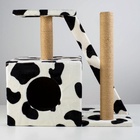 Домик для кошек с когтеточкой «Домосед», 60×35×56 см, с лестницей и площадкой, цвет МИКС - Фото 3