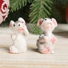 Сувенир полистоун "Серенький маленький крысёныш" МИКС 3,5х2х2 см - Фото 2