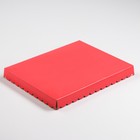 Коробочка для печенья с PVC крышкой, красный, 23,5 х 30 х 3 см - Фото 2