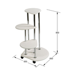 Подставка «Троечка», 650 × 650 × 850 мм, цвет белый - Фото 3