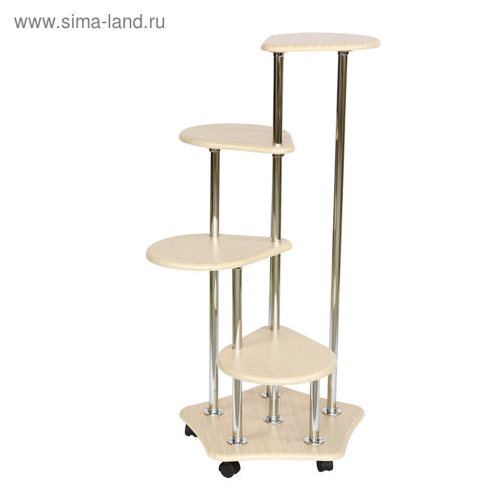 Подставка «Четвёрочка», 650 × 650 × 1100 мм, цвет белый - Фото 1