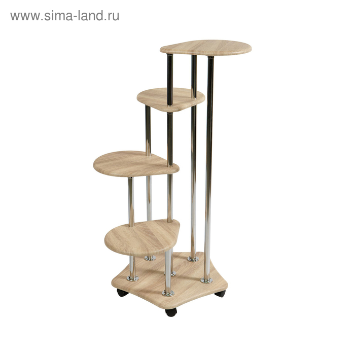 Подставка «Четвёрочка», 650 × 650 × 1100 мм, цвет дуб сонома - Фото 1