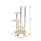 Подставка «Четвёрочка», 650 × 650 × 1100 мм, цвет дуб белёный - Фото 3