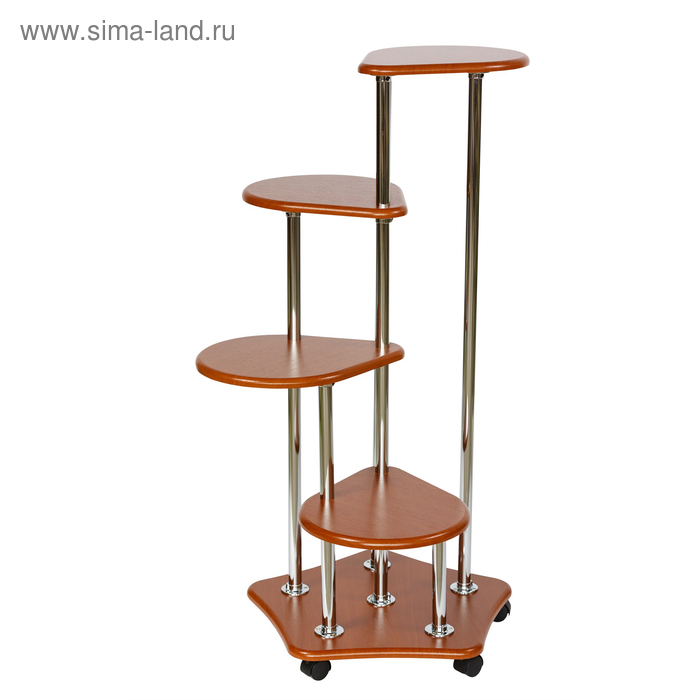 Подставка «Четвёрочка», 650 × 650 × 1100 мм, цвет вишня - Фото 1