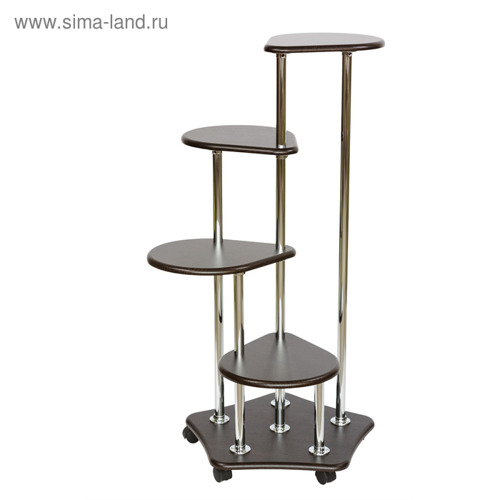 Подставка «Четвёрочка», 650 × 650 × 1100 мм, цвет венге - Фото 1