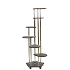 Подставка «Шестёрочка», 650 × 650 × 1600 мм, цвет венге - Фото 1