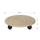 Комплект напольных подставок «Спираль» (2 шт), 345 × 345 × 70 мм, цвет дуб белёный - Фото 3