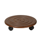 Комплект напольных подставок «Спираль» (2 шт), 345 × 345 × 70 мм, цвет орех - Фото 1