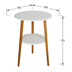 Подставка «Интерьерная», 560 × 560 × 780 мм, цвет белый - Фото 2