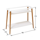 Подставка для цветов «Терра», 905 × 375 × 770 мм, цвет белый - Фото 2