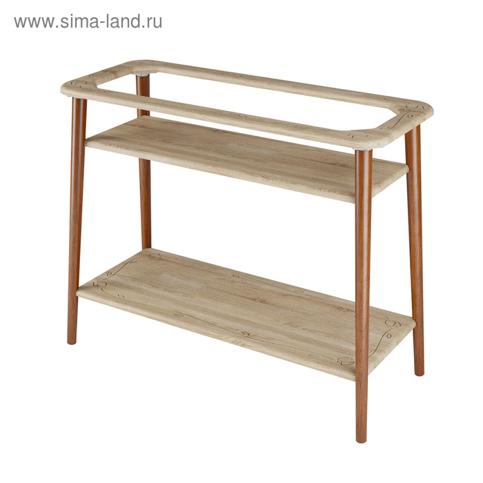 Подставка для цветов «Терра» 905 × 375 × 770 мм, цвет дуб сонома - Фото 1