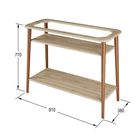 Подставка для цветов «Терра» 905 × 375 × 770 мм, цвет дуб сонома - Фото 2