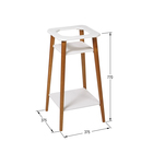 Подставка для цветов «Флора», 375 × 375 × 770 мм, цвет белый - Фото 2